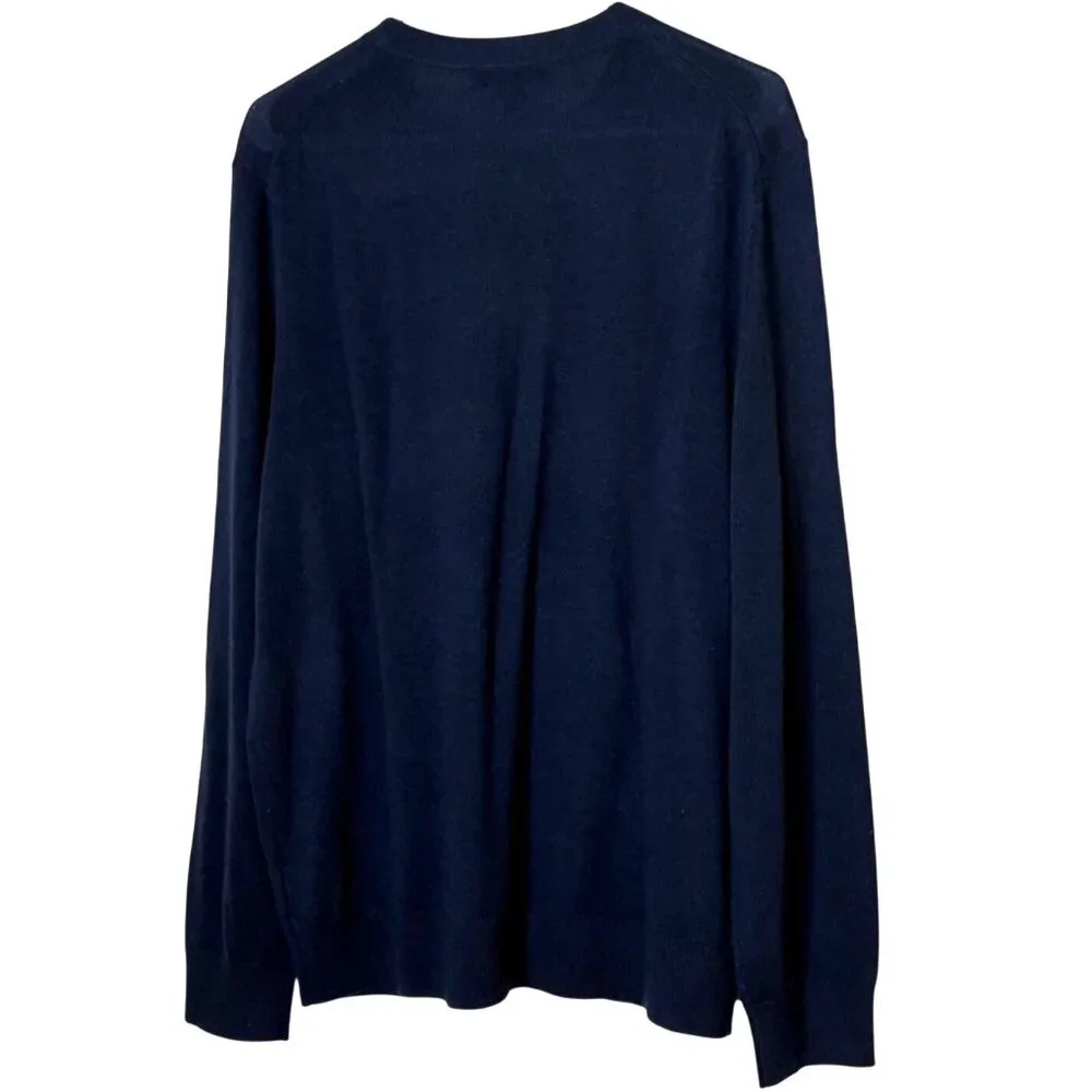 Banana Republic Merino Wool Crewneck Sweater Mens Large Blue NWT